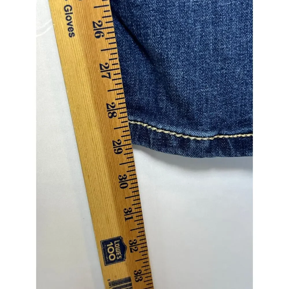 Wrangler 20X Women’s 18R Blue Straight Leg Denim Jeans 5 Pocket Western Style